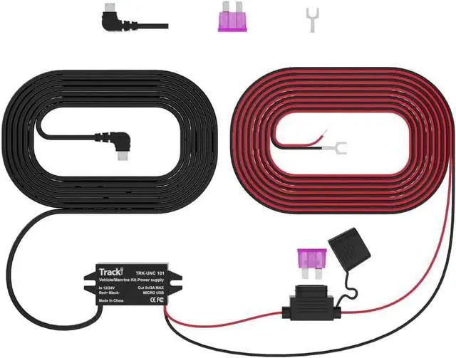 Alt view image 2 of 2 - Tracki Micro USB Vehicle Car Marine Wiring Cable & Power stabilizer Kit for Tracki GPS Tracker