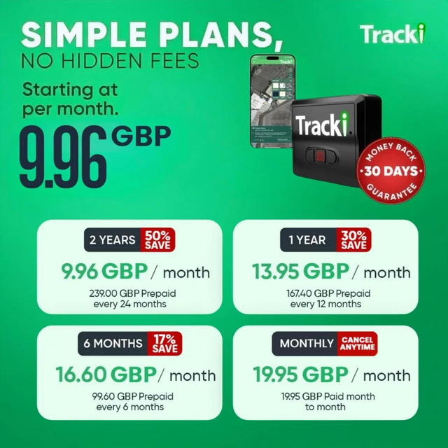 Alt view image 5 of 7 - Tracki GPS Tracker - Real Time 4G LTE + 3G + 2G Coverage Worldwide. Smallest & Lightest Mini Magnetic Device for Vehicles, Kids, Dogs, Motorcycle. Subscription Required.