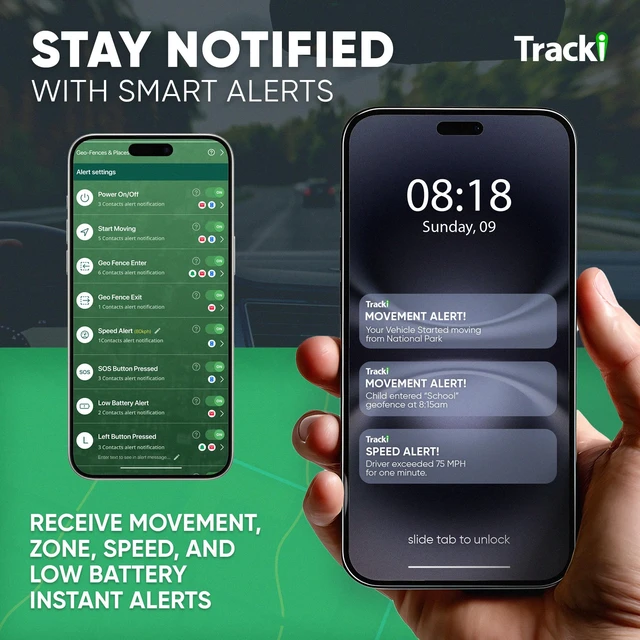 Alt view image 7 of 7 - Tracki GPS Tracker - Real Time 4G LTE + 3G + 2G Coverage Worldwide. Smallest & Lightest Mini Magnetic Device for Vehicles, Kids, Dogs, Motorcycle. Subscription Required.