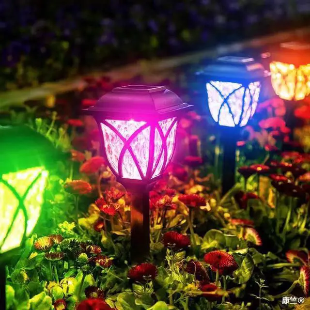 Alt view image 7 of 7 - SOWAZ Solar Outdoor LED Multicolor Changing Waterproof Garden Decor Path Light, 6Pack