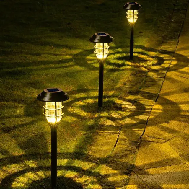 Alt view image 6 of 7 - SOWAZ 8-Pack Black Solar Integrated LED Outdoor Path Light (4000 K)