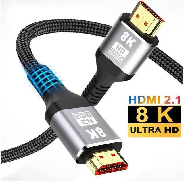 Main image of IXJYLCPC 8K HDMI 2.1 Cable 10ft, Certified 48Gbps Ultra High Speed HDMI Cable 10K 8K60Hz, 4K120Hz 4:4:4 eARC DTS:X HDR10+ HDCP 2.2&2.3 3D Dolby Atmos Compatible with Mac Gaming PC Soundbar PS5