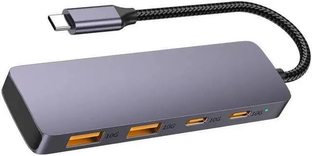 Main image of IXJYLCPC 4 in 1 USB Hub 10Gbps with 2 USB A Ports+2 USB C Ports, USB 3.2 Gen 2 Hub, USB-C Splitter for iMac, All MacBooks, Mac Laptop Xbox Flash Drive PC