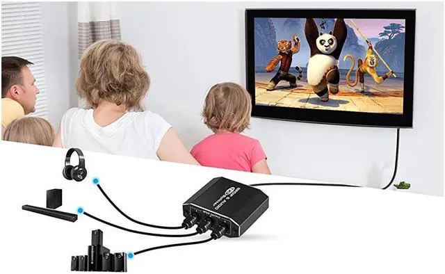 Alt view image 5 of 7 - IXJYLCPC Digital Optical Audio Splitter 1X3, Spdif Toslink Optical Fiber Audio Splitter 1 in 3 Out Aluminum Alloy