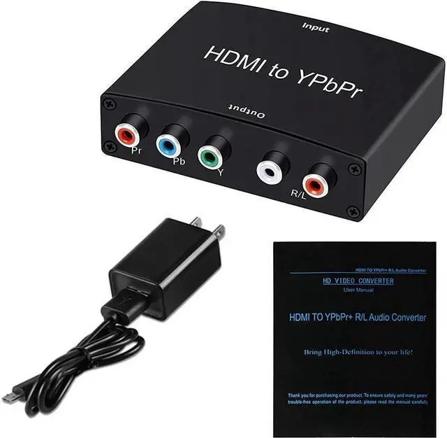 Alt view image 7 of 7 - IXJYLCPC HDMI to Component Converter, HDMI to YPbPr Adapter + R/L Audio Extractor, HDMI to 5 RCA RGB Video Converter, Support 1080P 60Hz for PS3 PS4 DVD(HDMI to Ypbpr)