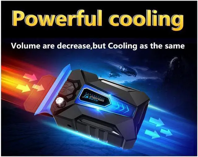 Alt view image 4 of 7 - IXJYLCPC CoolCold Ice Magic 3 Mini Universal Laptop Cooling Fan USB Plug Exhaust Fan Speed Adjustable Notebook cooler Portable Lighted