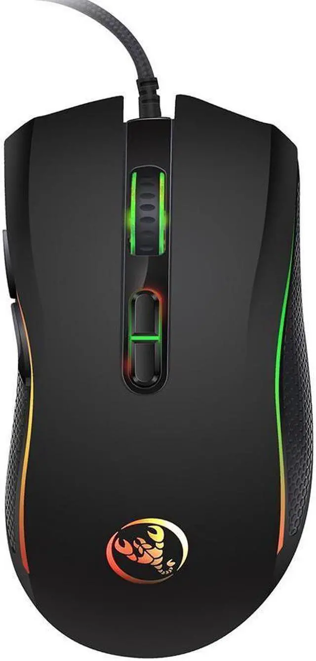 Alt view image 2 of 7 - IXJYLCPC 3200DPI 7 Buttons 7 colors LED Optical USB Wired Mouse Gamer Mice computer mause mouse Gaming Mouse For Pro Gamer