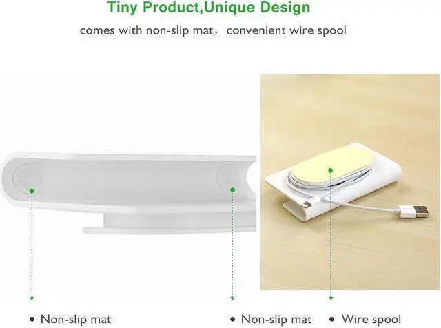 Alt view image 5 of 7 - IXJYLCPC Wall Mount Phone Holder with Adhesive Strips, Charging Holder for iPhone, iPad and More Other Smartphone and Tablet