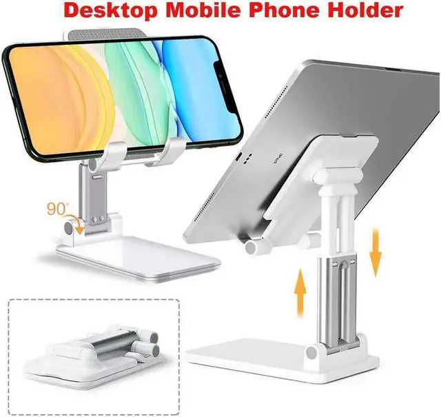 Main image of IXJYLCPC Universal Desktop Mobile Phone Holder Stand for IPhone IPad Adjustable Tablet Foldable Table Phone Desk Stand Holder Compatible with All Phone iPhone iPad Tablet 4-13'' Desk Accessories