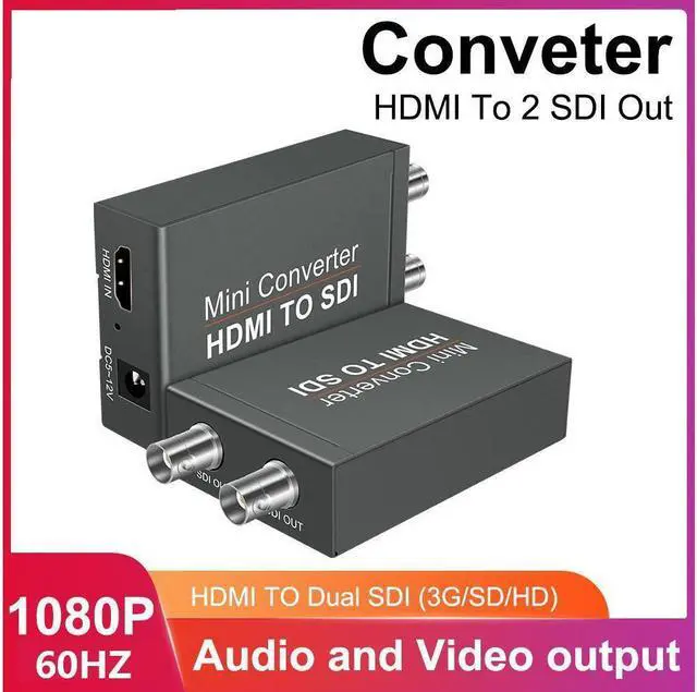 Main image of IXJYLCPC HDMI to SDI Micro Converter,HDMI in to Two SDI Output( HDMI to SDI Converter) Convert 3G/HD/SD-SDI and Support 1080P with Power Supply for SDI Monitor HDTV