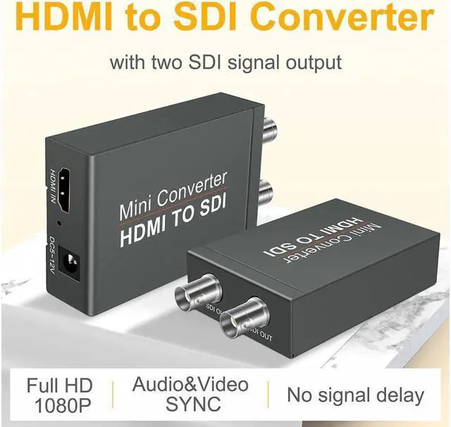 Main image of IXJYLCPC HDMI to SDI Converter Dual SDI Adapter Video Converter, 1080P HDMI-compatible to 2CH SDI converter HDMI-compatible to Sdi 3G-SDI/HD-SDI broadcast HD Adapter for Camera Television