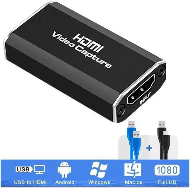 Main image of IXJYLCPC Video Capture Card, 4K HDMI Video Capture Device, 1080P HD 60fps Live and Record Video Audio Grabber for Gaming, Streaming, Teaching, Video Conference