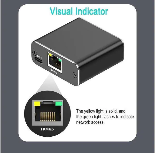 Alt view image 7 of 7 - IXJYLCPC Gigabit Splitter Adapter,RJ45 Ethernet Splitter 1 to 2 Network Adapter(2 Devices Surf Internet Simultaneously) Works for Cat5e/Cat6/Cat7/Cat8 Connector LAN Internet