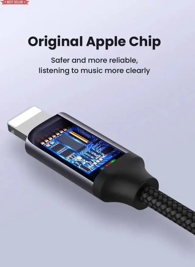 Alt view image 3 of 6 - IXJYLCPC Mini 3.5mm AUX Cable Adapter For Phone 13 12 Pro Adapter Headphone Audio Splitter