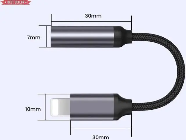 Alt view image 2 of 6 - IXJYLCPC Mini 3.5mm AUX Cable Adapter For Phone 13 12 Pro Adapter Headphone Audio Splitter