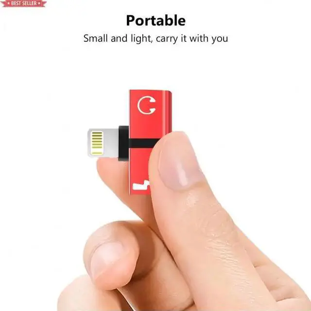 Main image of IXJYLCPC Customization Lighting Adapter Headphone USB C Adapter Dual Lighting For Phone X USB Power To AUX 3.5mm USB Power Adapter