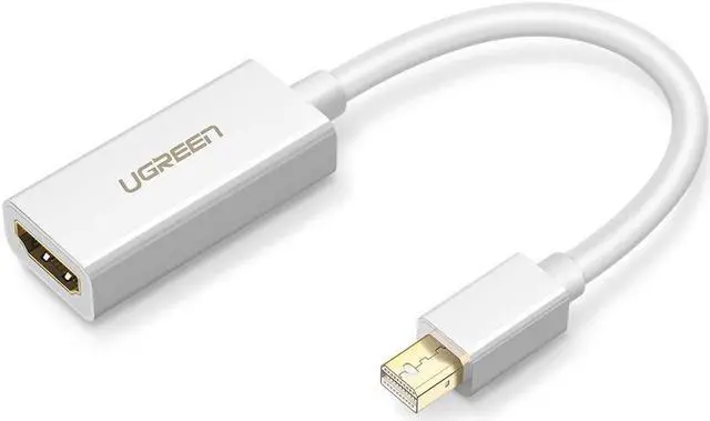 Main image of IXJYLCPC Mini Displayport(Thunderbolt) to HDMI Adapter, Mini DP Display Port to HDMI Converter(Adaptor) Gold-Plated Cord MacBook Pro, MacBook Air, Mac Mini, Microsoft Surface Pro 3/4 - White