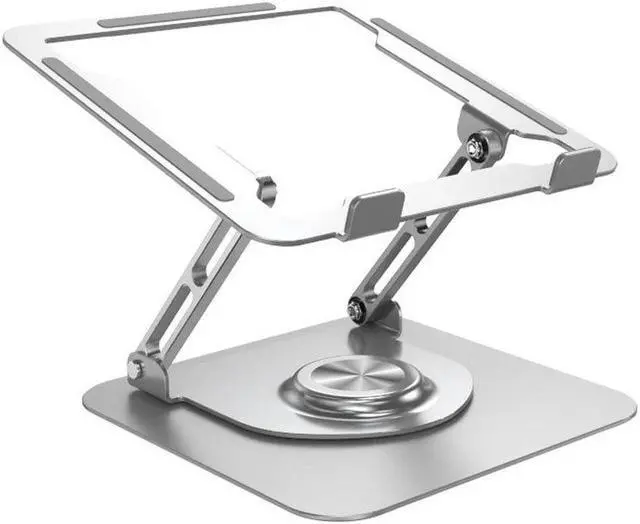 Main image of IXJYLCPC Ultra-Stable Swivel Laptop Stand for Desk, 300% Larger Base Stability,Military-Grade Aluminum, Anti-Loosening Structure, CNC Technology of Height Adjustable Laptop Stand, Suitable for 10"-16"