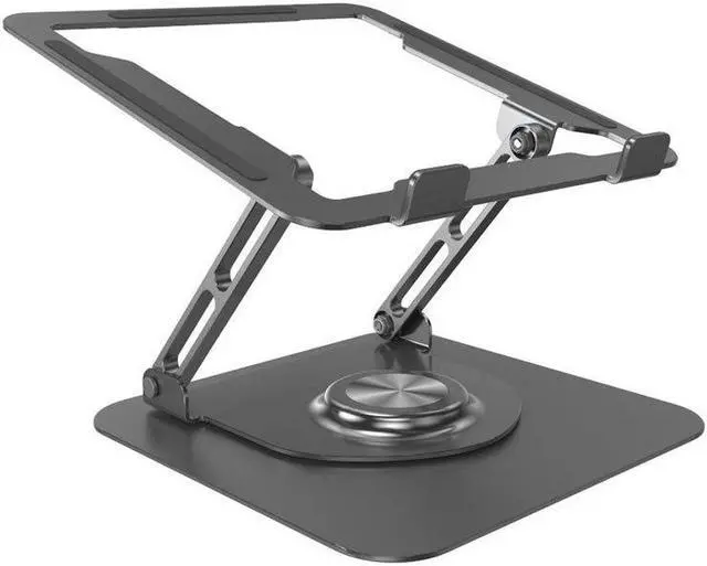 Main image of IXJYLCPC Ultra-Stable Swivel Laptop Stand for Desk, 300% Larger Base Stability,Military-Grade Aluminum, Anti-Loosening Structure, CNC Technology of Height Adjustable Laptop Stand, Suitable for 10"-16"