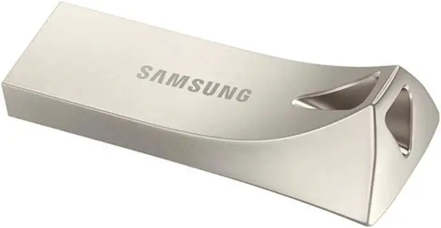 Alt view image 3 of 3 - SAMSUNG BAR Plus 256GB USB 3.1 Flash Drive - Champagne Silver MUF-256BE3/AM