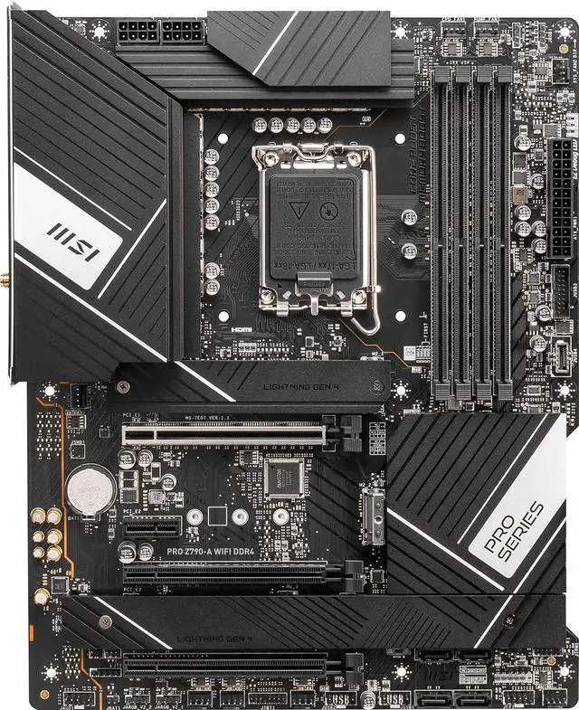 Main image of MSI PRO Z790-A WIFI DDR4 Intel LGA 1700 Z790 ATX M.2 Desktop Motherboard A
