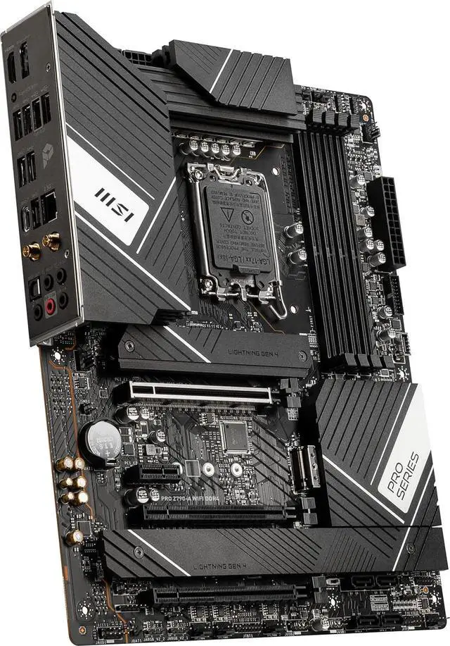 Alt view image 3 of 4 - MSI PRO Z790-A WIFI DDR4 Intel LGA 1700 Z790 ATX M.2 Desktop Motherboard A