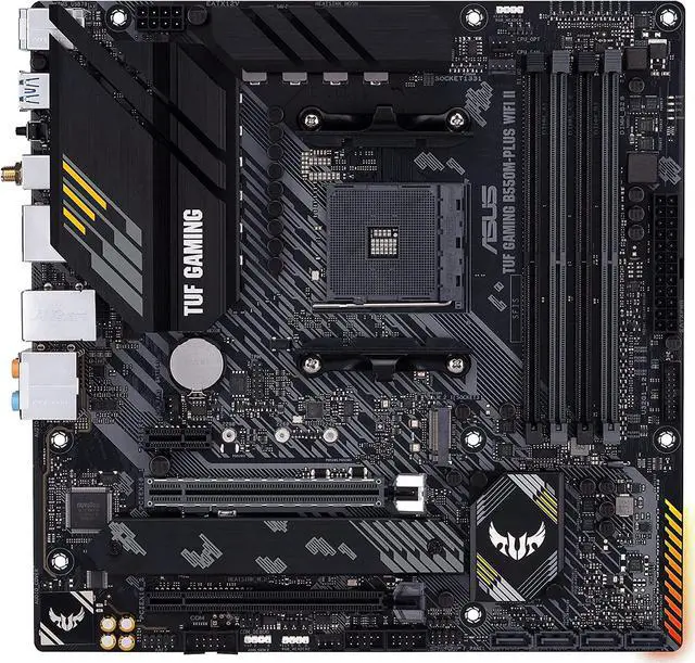 Main image of ASUS TUF GAMING B550M-PLUS WIFI II AMD AM4 B550 MicroATX Desktop Motherboard B