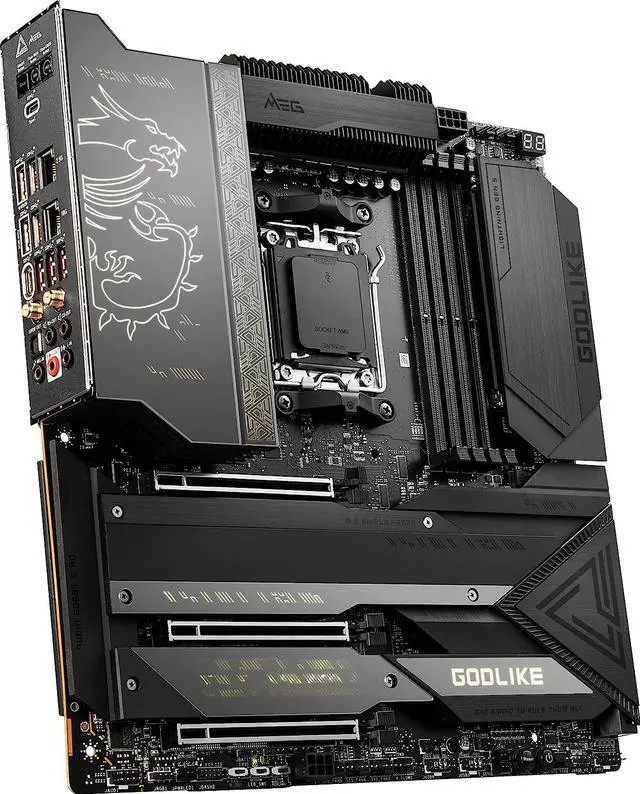 Alt view image 3 of 4 - MSI MEG X670E GODLIKE AMD AM5 X670 Extended ATX M.2 Desktop Motherboard A