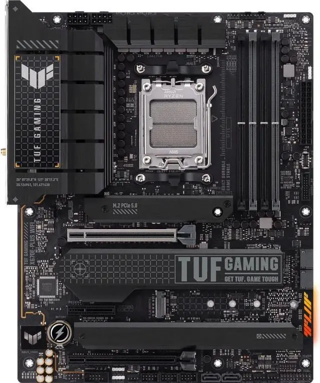 Main image of ASUS TUF GAMING X670E-PLUS WIFI AMD AM5 X670 ATX M.2 Desktop Motherboard A