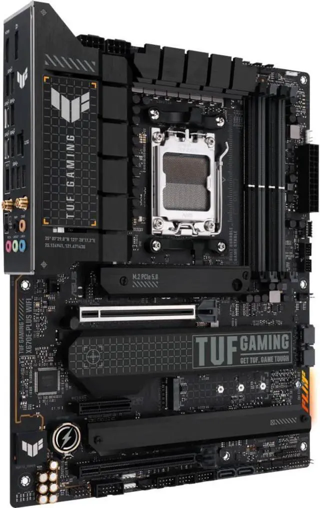 Alt view image 2 of 4 - ASUS TUF GAMING X670E-PLUS WIFI AMD AM5 X670 ATX M.2 Desktop Motherboard A