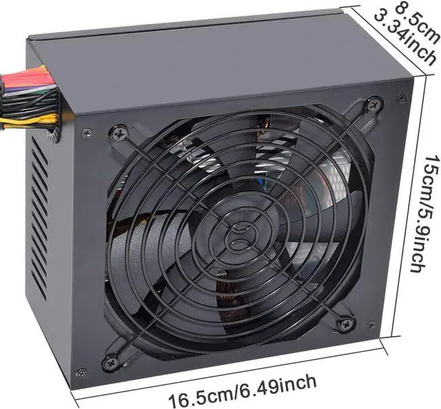 Alt view image 2 of 6 - ATX Power Supply for US 110V Mining PSU Support 6 GPU Miner Rig with US Plug Adapter Cable, 1600W Power Supply for BTC ETH ETCInput Voltage 110V, Output 1600W; Input Voltage 220V, Output 1800W
