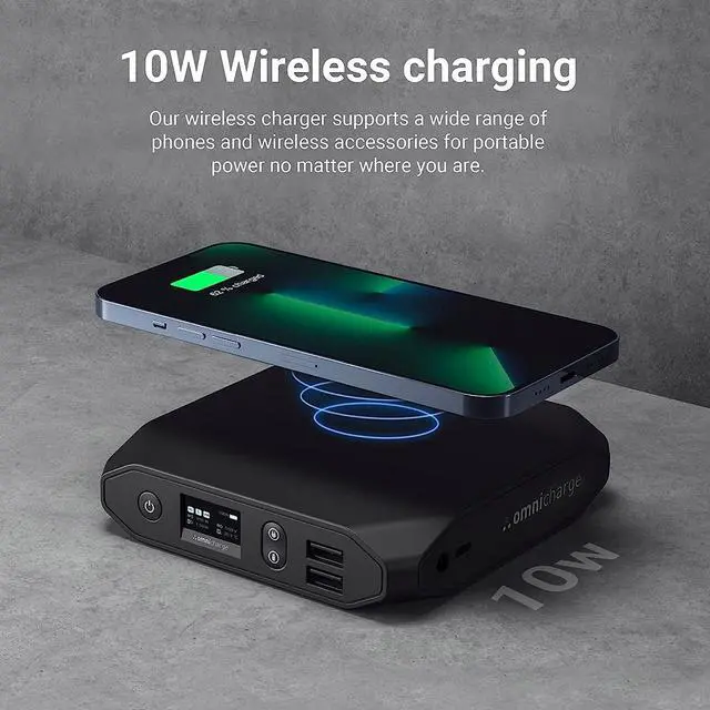 Alt view image 6 of 7 - Omni 20+ 20000mah Laptop Power Bank Portable Charger | AC/DC/USB-C/Wireless Battery Backup for Laptops:MacBook Pro/Dell/Surface | Cameras:Canon/Nikon/DSLR/DJI Drones | Smart Devices:iPhone/Samsung