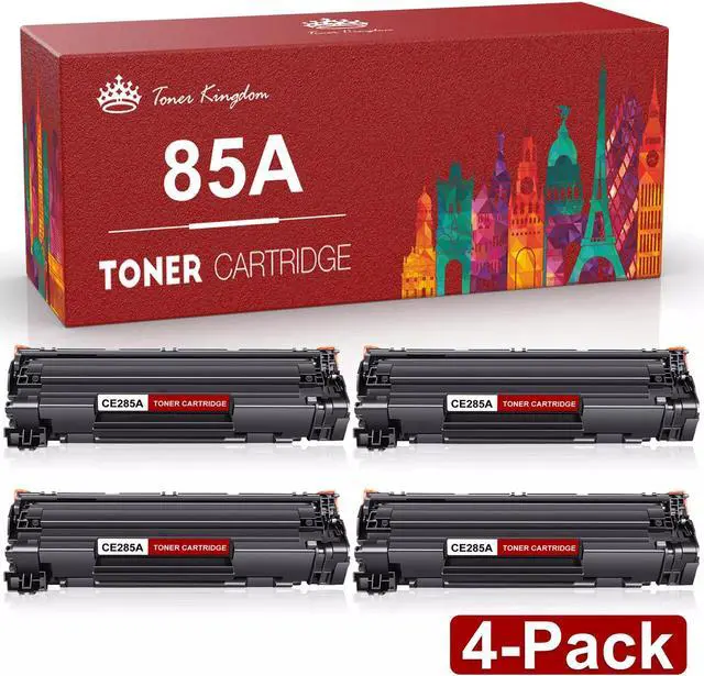Main image of 4PK CE285A Toner Cartridges for Laserjet 85A P1102 P1102W P1006 P1005 M1212nf