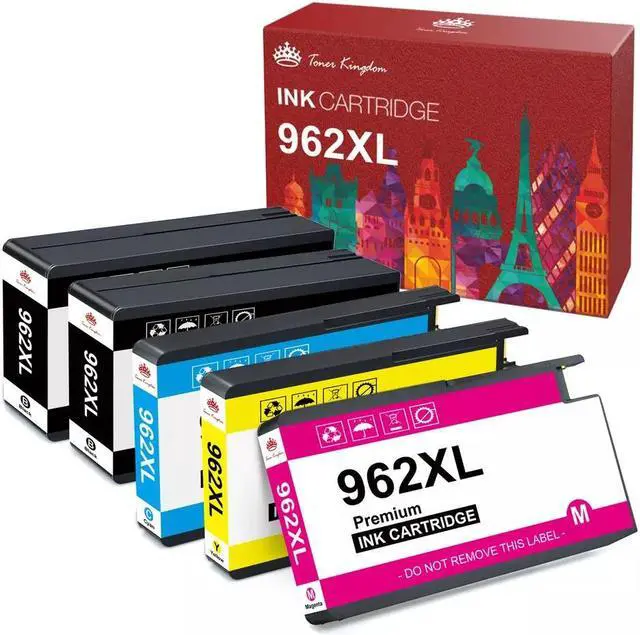 Main image of 5PK Ink Cartridges replace for 962XL Officejet Pro 9010 9012 9018 9025 9019