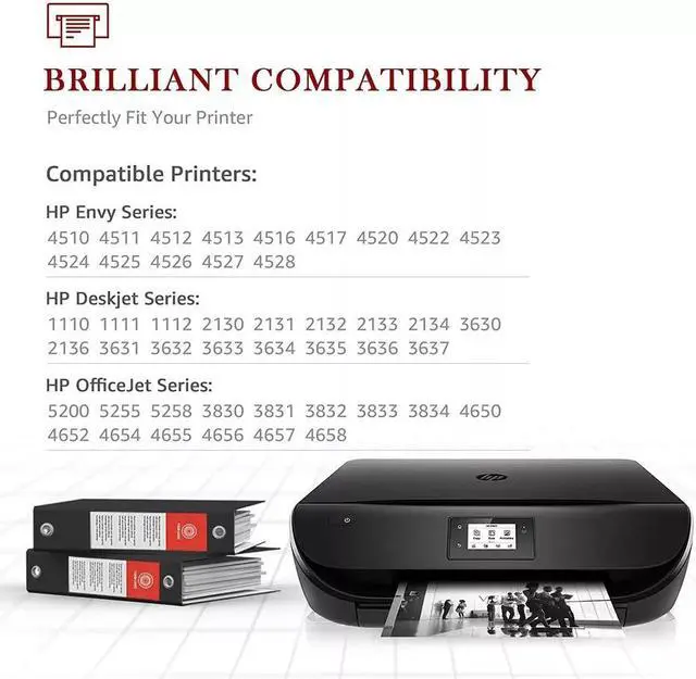 Alt view image 2 of 4 - 2x 63XL Ink Cartridge for OfficeJet 38304650 4655 5255 ENVY 4512 4516 4520