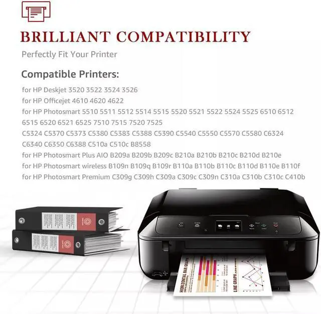 Alt view image 2 of 4 - 15 PK Compatible 564XL Ink Cartridge for PhotoSmart D5400 D5445 D5468 D7500