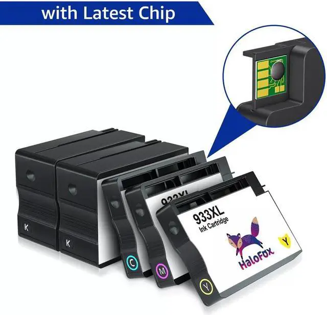 Alt view image 2 of 4 - 5x 932XL Ink Cartridge for 933XL OfficeJet 7510 7600 6100 6600 High Yield