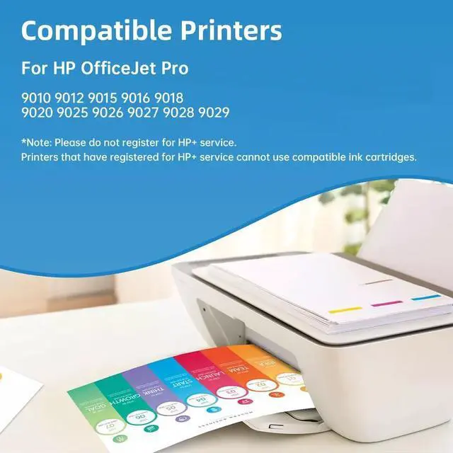 Alt view image 2 of 4 - 4Pk 962XL Ink Cartridges for 962 OfficeJet 9010 9015 9016 9018 9020 9025 9028