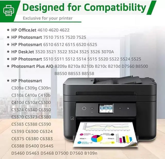 Alt view image 4 of 4 - 10 Combo Pack New GEN Chip 564 Ink For 564XL PhotoSmart 7515 7525 7510 7520