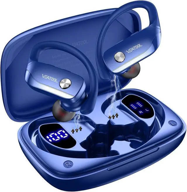 Main image of Wireless Earbuds Bluetooth Headphone Sport, Bluetooth 5.4 Earbud, 72Hrs Earphone with Earhook, Noise Cancelling Mic, IP7 Waterproof Headset for Workout/Running