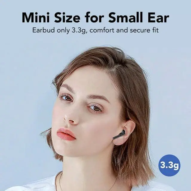 Alt view image 5 of 5 - Wireless Earbuds Bluetooth V5.3 Headphones 60H Playback Deep Bass Stereo Ear Buds with LED Power Display Charging Case IPX7 Waterproof Earphones with Mic Headset for Laptop Pad Android/iOS Phones