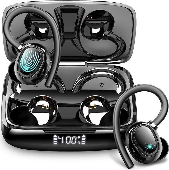 Main image of Wireless Earbuds Bluetooth Headphones 48hrs Play Back Sport Earphones with LED Display Over-Ear Buds with Earhooks Built-in Mic Headset for Workout