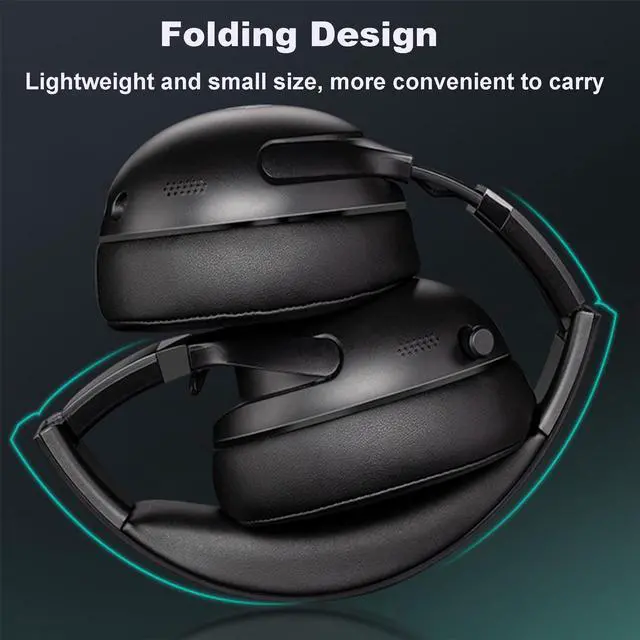Alt view image 5 of 7 - Wireless Gaming Headset with Stretchable Microphone for PS5,PS4,PC,Nintendo Switch,Mac, 2.4G SUB Foldable Bluetooth 5.3 Gaming Headphones,Ultra-Light,3.5mm Wired Jack for Xbox