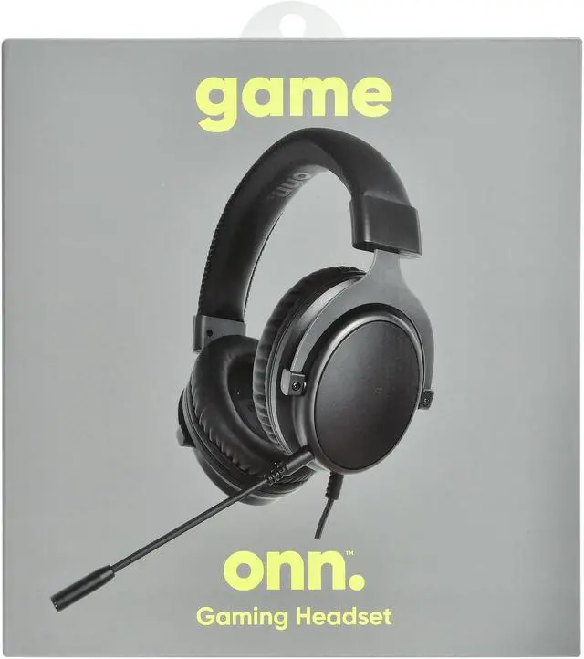 Alt view image 2 of 7 - Over-Ear Gaming Headset, Built-in Mic for PC, 6 ft Cable, Black