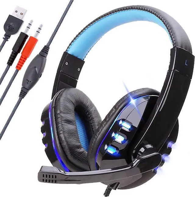 Main image of Gaming Headset Fit for PS4, PS5, PC, Xbox One, EEEkit Over Ear Headphones with Stereo Surround Sound, Noise Cancelling Mic, Soft Ear Pads Fit for Laptop Tablet Mobile Phone Computer