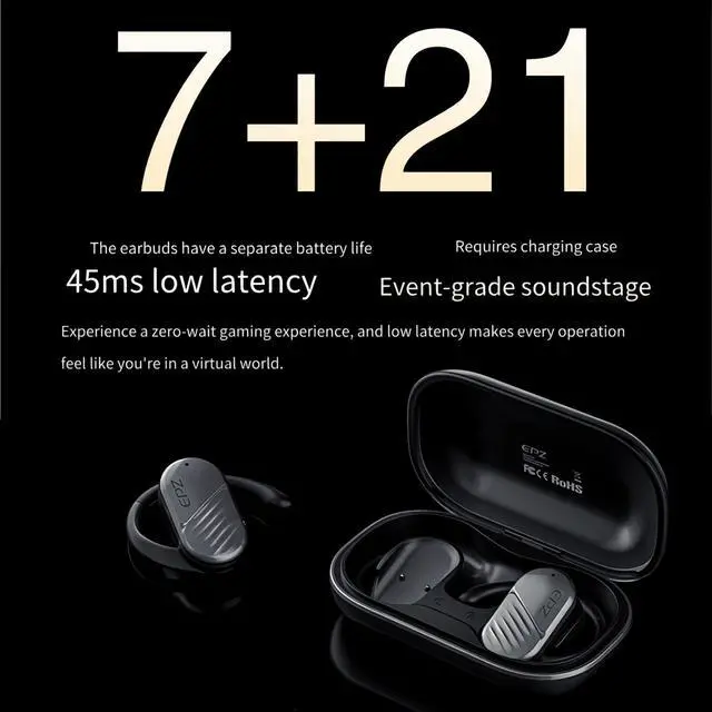 Alt view image 4 of 7 - Wireless In-Ear Headphones, Waterproof Headphones, Sweat Resistant Sports Headphones for Running, Cycling, Hiking, Gym, Mountaineering, and Driving.(White)