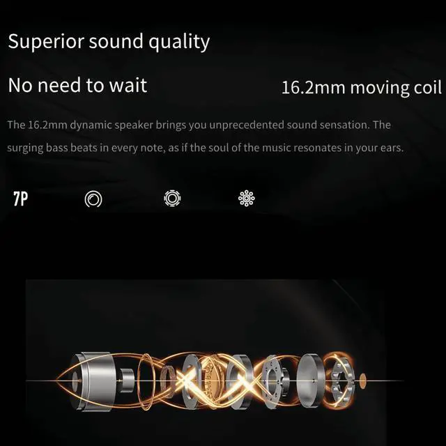 Alt view image 6 of 7 - Wireless In-Ear Headphones, Waterproof Headphones, Sweat Resistant Sports Headphones for Running, Cycling, Hiking, Gym, Mountaineering, and Driving.(White)
