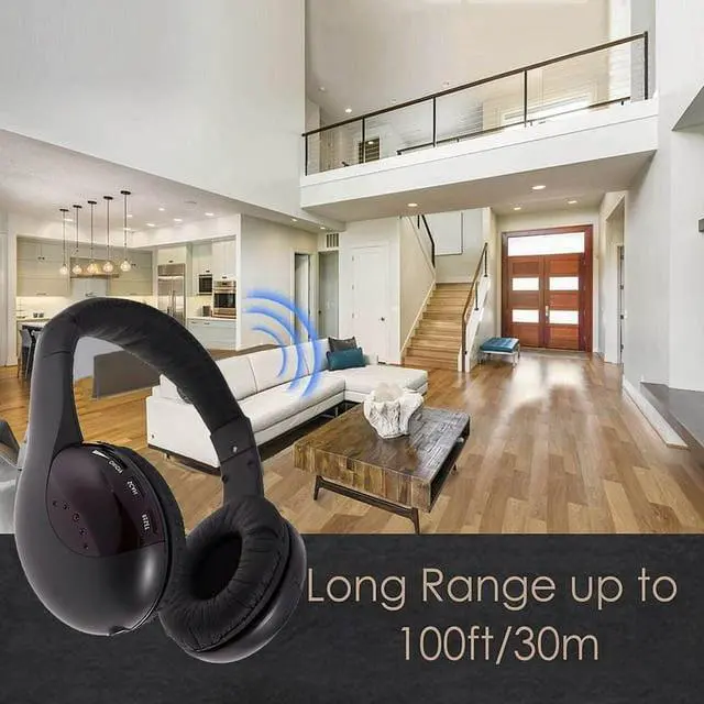 Alt view image 3 of 7 - Wireless Headphones for TV Watching,5-in-1 Wireless Headphones Headset,Hi-Fi over-on Ear TV Headphones Wireless for Watching Home TV Game Computer Television