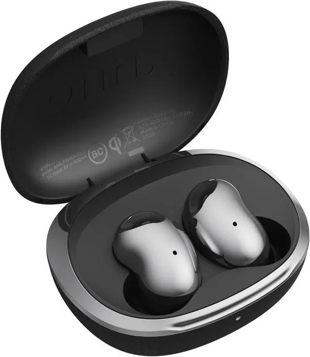 Alt view image 3 of 5 - Wireless Earphones with Adaptive Noise Cancellation & Charging Case, Black (New)