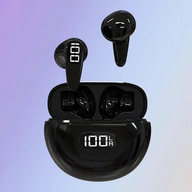 Alt view image 4 of 6 - Wireless Earbuds Headphones Hi Fi Stereo Sound Wireless Ear Buds 30H LCD Power Display Charging Case With Noise Cancelling Mic For Android Wireless Running Headphones Air Earbuds Workout Wireless